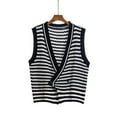 thumbnail image 3 of Aayomet Oversized Sweater Vest for Women Knit Cardigan Sweater Vest Vest (Black, M), 3 of 5