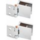 thumbnail image 1 of 2 Pack 0 Degree Glass Door Clips No Drilling For Glass Thickness 5mm - 8mm, 1 of 5