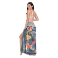 thumbnail image 3 of FORMRS Womens Beach Sarong Semi-Sheer Bikini Wrap Skirt Swimsuit Cover-ups, Green Goldfish, 3 of 7