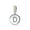 Silver-D, variant on Womens Initial Alphabet Bead Charm Yellow Crystal Accent Dangle for European Bracelet