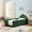 Green+Boucle+Fabric+Foam2, variant on HMYG Twin Cute Dinosaur-Shaped Bed with Safety Guardrails, Fabric