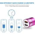 thumbnail image 3 of SUMMIT Fast Charging USB C Car Charger for Samsung Galaxy S25 S24 S23 S22 S21 S20 FE S10 S9 S8 Note 20 A16 A25 A35 A15 A54 A14 A53 A13 , Quick Charge 3.0+2.4A Rapid Car Adapter with 6ft Type C Cable, 3 of 14