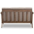 thumbnail image 4 of Bowery Hill Tufted Loveseat in Light Gray and Walnut Brown, 4 of 6