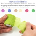 thumbnail image 3 of SNNROO 6Pcs 2 inch by 5 yards Self Adhering Non Woven Cohesive Bandage Rolls Multi Colored Neon Athletic Tape for Wrist Medical Tape Waterproof, 3 of 6