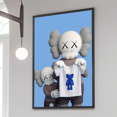 thumbnail image 3 of 1 póster de estatua de K-kaws-art, póster adhesivo de película, pegatina de papel Kraft retro, bricolaje, para habitación, bar, cafetería, arte estético, pintura de pared, 3 of 5