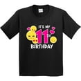 thumbnail image 3 of Inktastic Its My 11th Birthday with Smiling Emoticons Youth T-Shirt, 3 of 5