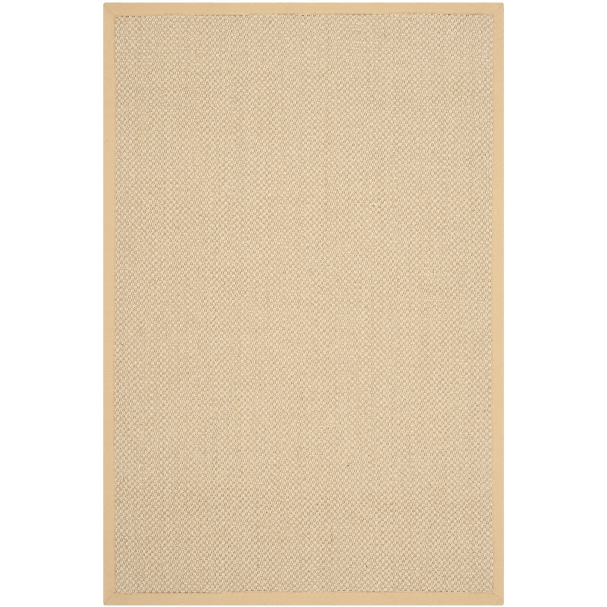SAFAVIEH Natural Fiber Juniper Border Sisal Area Rug, Maize/Wheat, 4' x 6'