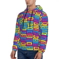thumbnail image 3 of Daiia Cassette Tapes for Men's Fashion Hoodies & Sweatshirts with Kangaroo Pocket Hooded Sweatshirt Breathable & Moisture Wicking-X-Large, 3 of 7