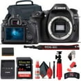 thumbnail image 2 of Canon EOS 80D DSLR Camera (Body Only) (1263C004) + 64GB Card + Case + More(International Model), 2 of 7