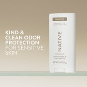 Native Sensitive Deodorant For Men, Aluminum Free, Sandalwood & Shea Butter, 2.65 oz