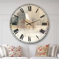 thumbnail image 2 of Designart 'Winter on the Farm house' Farmhouse wall clock, 2 of 2
