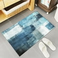 thumbnail image 5 of Abstract Art Kitchen Mats 2 Piece, Geometric Teal Blue and Gray Abstract Kitchen Rugs Set Painting Art Graffiti Inside Floor Mat for Kitchen/Office/Entryway, 21.5" x 23.6"+21.5" x 47.2", 5 of 6