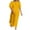 Yellow, variant on ChaoHeng Dresses for Women Short Sleeve Dresses for Women 2025 Party Fashion Women's Summer Temperament Solid Short Sleeve Round-Neck Dress