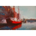 thumbnail image 3 of Barbini, Eddie 18x13 Black Modern Framed Museum Art Print Titled - Docked, 3 of 5