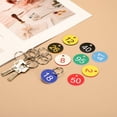 thumbnail image 4 of 10PCS Number Tags 1-10, Number Key Tags Plastic Numbered Tags Key Tags Keychain with Key Rings for Organizer Field Sales Hangers Clothes Labels ID Tag, White, 4 of 6