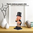 thumbnail image 2 of 2X Resin Butler Shape Cute Old Boys Statue Decor Tissue Stand Rack Sculpture for Toilet,2 x Paper Holder, 2 of 8