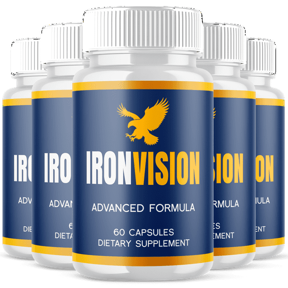 Iron Vision Care Pills Advanced Formula Eye Health Supplement IronVision 300 Capsules