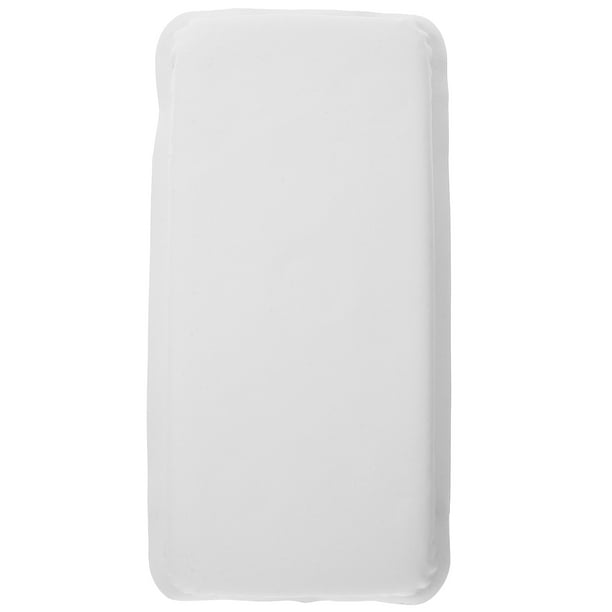1 almohada de esponja para bañera, cojín de bañera, almohada de spa para soporte de cabeza, hombros y cuello (blanco)