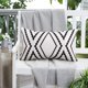 thumbnail image 5 of Dinheiro Adabana Fundas de almohada bohemias impermeables para exteriores, fundas de almohada geométricas para patio, jardín, juego de 2, 18 x 18 pulgadas, color negro, 5 of 7