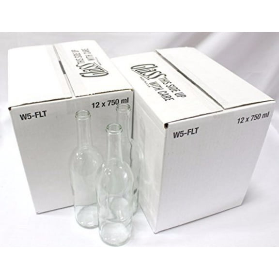 Clear Bordeaux Wine Bottles-2 Cases