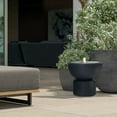 thumbnail image 3 of LuxenHome Dark Gray Resin Round Bubbler 18.7" Tall Outdoor Fountain with Lights, 3 of 7