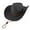 B Black with Fringe, variant on Straw Cowboy Hats for Men, Western Cowgirl Hat Women Wide Brim Fedora for Beach,Black