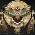 thumbnail image 3 of CafePress - Red Tail Hawk Dreamcatcher Long Sleeve Dark T Shir - Long Sleeve Dark T-Shirt, 3 of 4