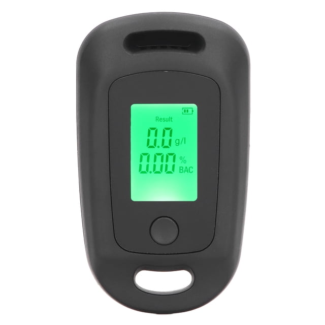 Alcohol Detector USB Rechargeable High Accuracy Portable Breath Alcohol Tester with LCD Screen Black