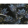 thumbnail image 3 of Ambesonne Night Jungle Quilted Bedspread Set 3 Pcs, Leafy Pattern Hues Art, Queen, Charcoal Grey Indigo, 3 of 4
