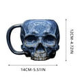 thumbnail image 3 of Resin Skull Mug with Large Capacity, Durable Heat-Resistant Cup for Coffee, Milk, Beer or Tea, Realistic 3D Design for Daily Drinks, Party Table Decor, Bar Accessories and Unique Halloween Giftware, 3 of 7