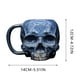 thumbnail image 3 of Tazas Taza decorativa Exquisita taza de calavera azul de Halloween Simulación de resina Configuración de mesa Taza azul, 3 of 7