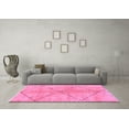 thumbnail image 3 of Ahgly Company Indoor Square Abstract Pink Modern Area Rugs, 4' Square, 3 of 4