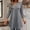 Gray, variant on Women Fall Solid Long Sleeve Tunic Tops, V Neck Half Button Fake Pocket Loose Casual Mid-Length Flowy Pullover Blouses for Daily Layering Black XXXL(XXXL)