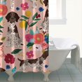 thumbnail image 4 of Dogs with Pioneer Flower Shower Curtain 84"x72" ,Bathroom Decorative Shower Curtains Set with 12 Hooks,Modern Waterproof Washable Shower Curtain, 4 of 6