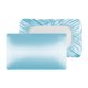 thumbnail image 2 of Funda de almohada de seda de imitación | Color sólido de doble cara | Flequillo plisado | Poliéster suave y transpirable | Resistente a las arrugas | Se adapta a una almohada de 29.5x19.7 in, 2 of 6