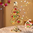 thumbnail image 3 of Yiying Christmas Bell Tree Ornament Decoration Creative Golden/Silver 10in Gold Iron Art, 3 of 10