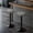 Grey, variant on Bar Stools Set of 2 Microfiber Leather Counter Height Bar Stools with Round Seat Adjustable Swivel Backless Barstools Modern Tall Bar Chairs for Kitchen Island Green(24-33 Inch,330lbs)