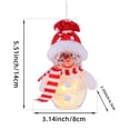 thumbnail image 5 of Lighted Snowmen Figurine Christmas Tabletop Ornament Snowman Doll Battery Operated Decoration Snowman for Holiday Table Decor Xmas Tree, 5 of 8