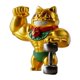 thumbnail image 2 of Figura de gato de la con brazos musculosos, atractiva estatua de gato, escultura decorativa de resina en estilo Feng Shui para chimenea o estan, 2 of 8