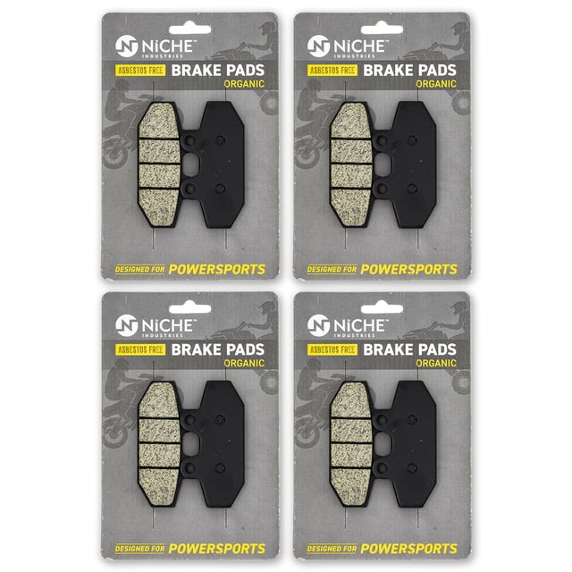 Niche Rear Brake Pad Set for Harley-Davidson Softail Organic Motorcycle 4 Pack 519-KPA2659D