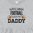 thumbnail image 4 of Inktastic Watching Football with My Daddy Girls Baby Dress, 4 of 5