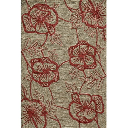 Momeni Summit Bold Floral Coral Area Rug