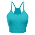 thumbnail image 6 of HOWPAY Full Coverage Bras for Women No Underwire Push up Smooth Wireless Supportive Sports Stretch Pullover Bralettes Comfortable Soft T-Shirt Bra Mint Green L, 6 of 6