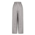 thumbnail image 5 of Fengqque Women's Fashion Baggy Sweatpants Elastic Waist Casual Bow Wide Leg Pants Y2K Going Out Travel Pants Gray 4(S), 5 of 5