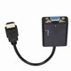 thumbnail image 3 of Cable adaptador y conversor HDMI a VGA portátil de 1080P y cable de audio de 3,5 mm con alimentación USB, 3 of 12
