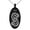 Black, variant on Stainless Steel God of Mischief Loki Viking Norse Engraved Small Oval Charm Pendant Necklace