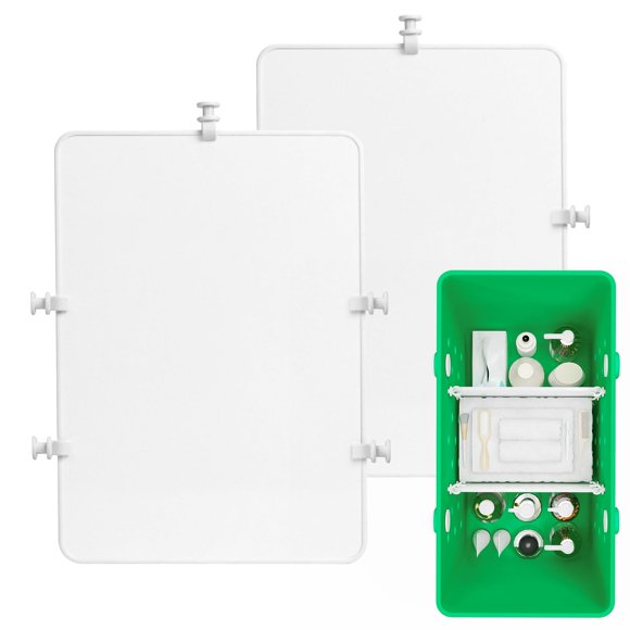 Juego de bandejas divisorias DGLOZE para bolsa Bogg Bag Original X Large, color blanco
