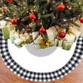 thumbnail image 5 of Clearance Christmas Decoration! Christmas Tree Skirt,Acrylic Top Knit Checked Christmas Tree Skirt Apron Christmas Family Gifts, 5 of 8