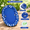 Blue Bones-Large, variant on Grey Paws Large Inflatable Dog Float Raft for Summer Swimming