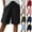 #03 Black, variant on Wide Leg Shorts for Women Casual Side Button Knee Length Summer Elastic Waisted Drawstring Pant with Pockets, Khaki M
